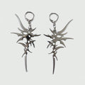 Grunge Aesthetic Irregular Thorn Dangle Earrings Y2K Punk Retro Fashion Geometric Drop Earrings for Women